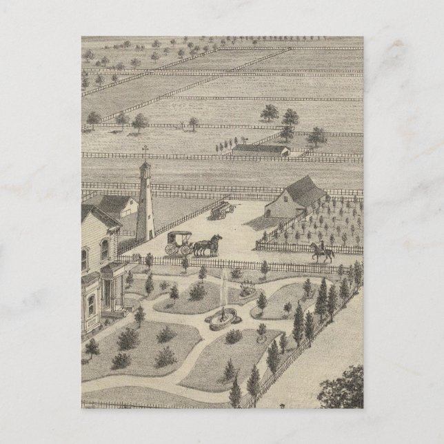 Cartão Postal Barnes res, Woodland (Frente)