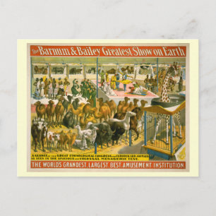 Cartão Postal Barnum & Bailey Circus Poster