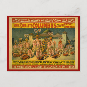 Cartão Postal Barnum e Bailey Circus Poster