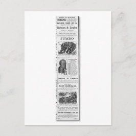 Cartão Postal Barnum & London Moral Mostra Anúncio