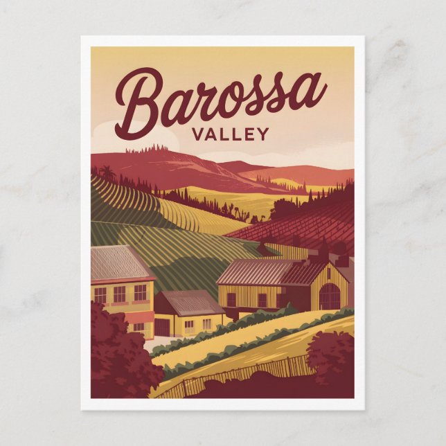 Cartão Postal Barossa Valley Vintage (Frente)