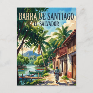 Cartão Postal Barra de Santiago El Salvador