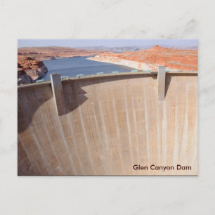 Cartão Postal Barragem de Glen Canyon e Lago Powell