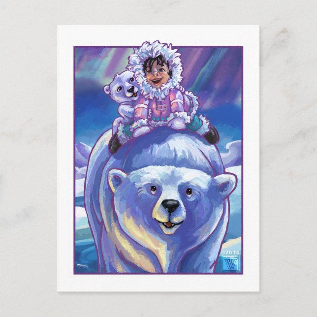 Cartão Postal Barramento do Urso Polar (Frente)