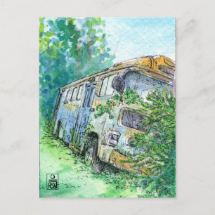 Cartão Postal Barramento Rusted
