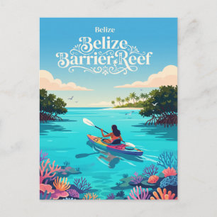 Cartão Postal Barreira de Coral de Belize