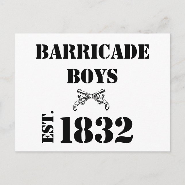 Cartão Postal Barricade Boys Odds and End (Frente)