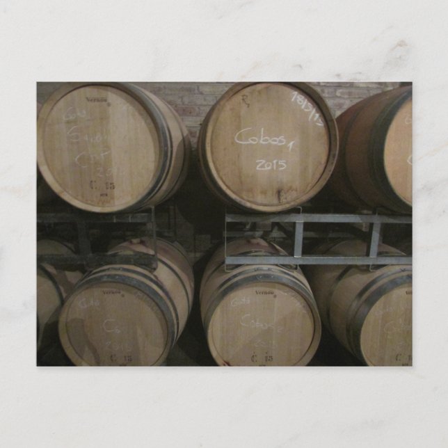 Cartão Postal barris de vinho (Frente)