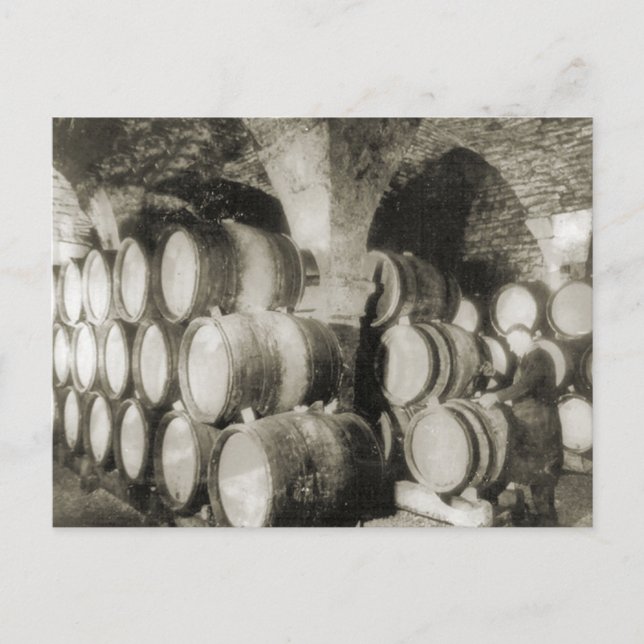 Cartão Postal Barris de vinho fazer (Frente)