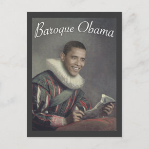Cartão Postal Barroco Obama