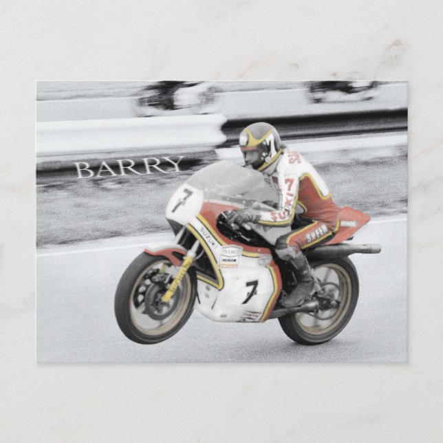 Cartão Postal Barry Sheene (Frente)