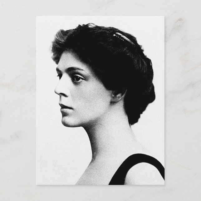 Cartão Postal Barrymore ~ Ethel American Atriz (Frente)