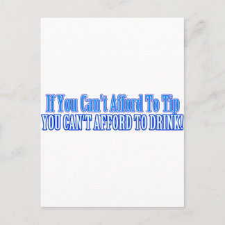 Cartão Postal Bartender Say