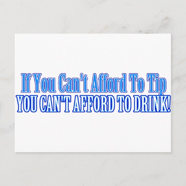 Cartão Postal Bartender Say (Frente)