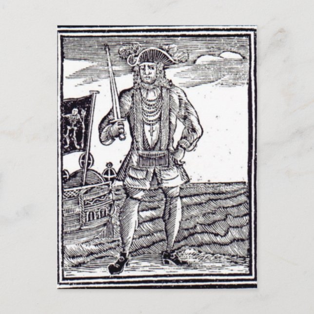 Cartão Postal Bartholomew Roberts (Frente)