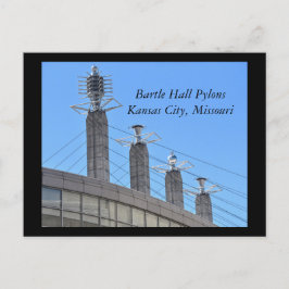 Cartão Postal Bartle Hall Pylons, Kansas City, Missouri