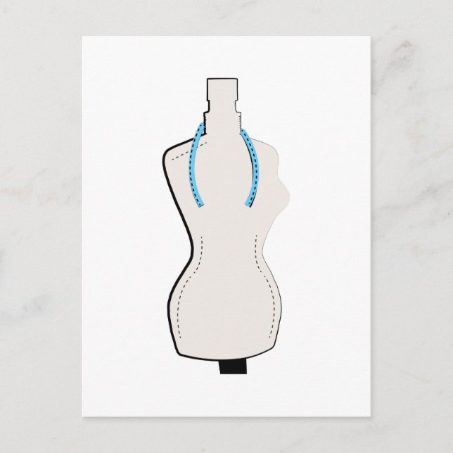 Cartão Postal Base de Mannequim (Frente)