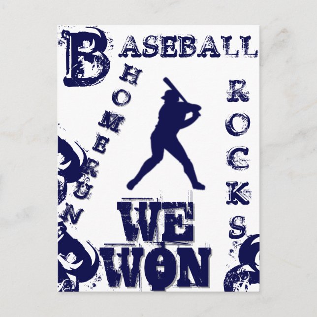 Cartão Postal Baseball (Frente)