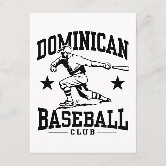 Cartão Postal Baseball Dominicano (Frente)