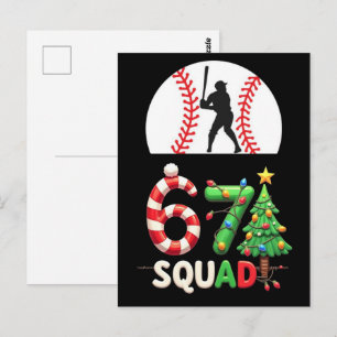 Cartão Postal Baseball Drip Número 67 Jogador Ou 67º Aniversário