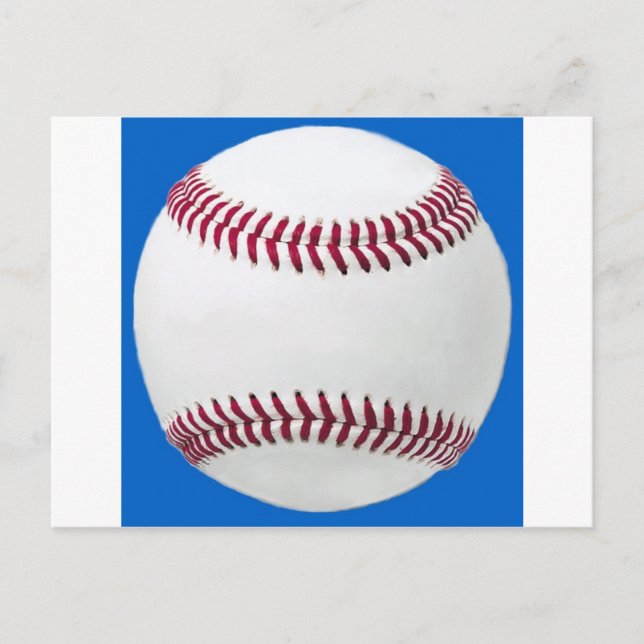 Cartão Postal Baseball em azul (Frente)