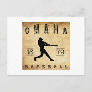 Cartão Postal Basebol Omaha Nebraska 1879