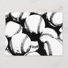Cartão Postal Basebol Pop Art - Baseballs de Esportes