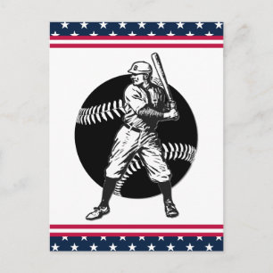 Cartão Postal Basebol:Vintage