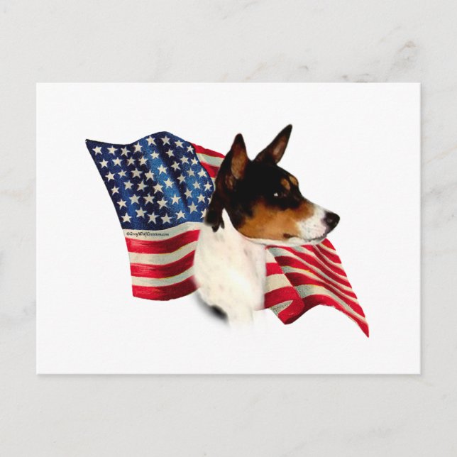 Cartão Postal Basenji Flag (Frente)