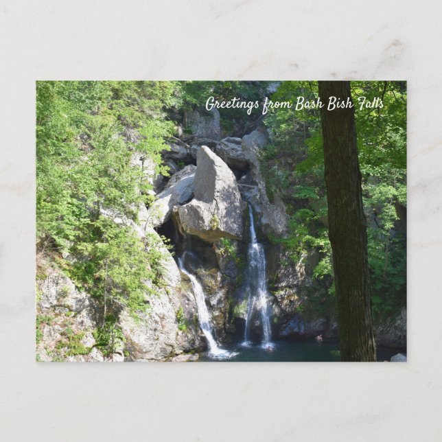 Cartão postal Bash Bish Falls Souvenir (Frente)