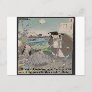 Cartão Postal Basho & Citação Famosa
