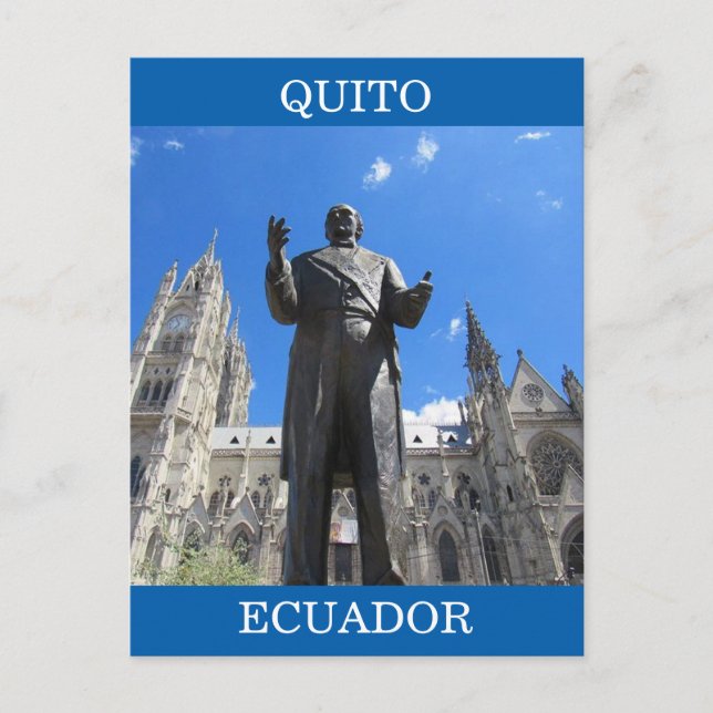 Cartão Postal basílic um equador (Frente)