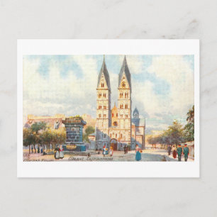 Cartão Postal Basílica Antiga de São Castor em Koblenz, Alemanha