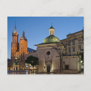 Cartão postal Basílica de Krakow Polônia