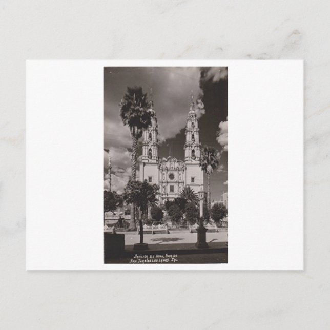 Cartão Postal Basilica de Nuestra San Juan De Los Lagos (México) (Frente)