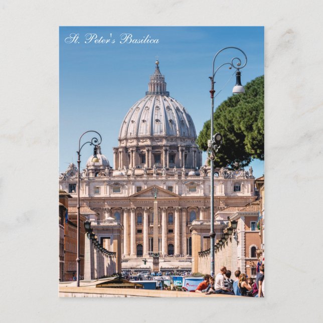 Cartão Postal Basilica de Peter - Vaticano (Frente)
