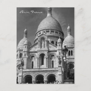 Cartão Postal Basílica de Sacré-Coeur Paris França Cartão-postal