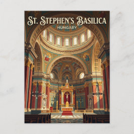 Cartão Postal Basílica de São Estêvão Hungria