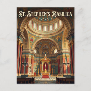 Cartão Postal Basílica de São Estêvão Hungria
