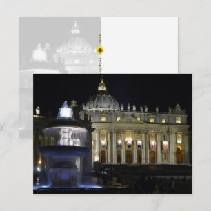 Cartão Postal Basílica de São Pedro, Cidade do Vaticano -