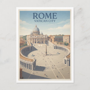 Cartão Postal Basílica de São Pedro, Cidade do Vaticano Roma