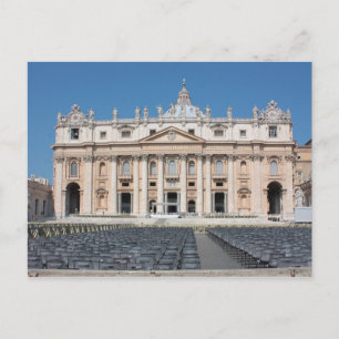 Cartão Postal Basilica di San Pietro, Cidade do Vaticano, Roma,