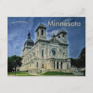 Cartão Postal Basilica do Santo Mary Minneapolis Minnesota