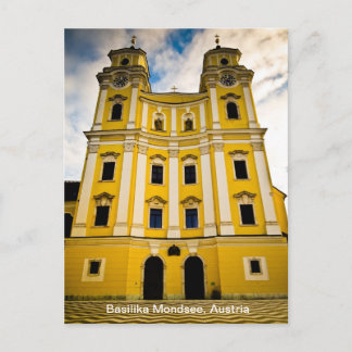 Cartão Postal Basílica Mondsee, Áustria