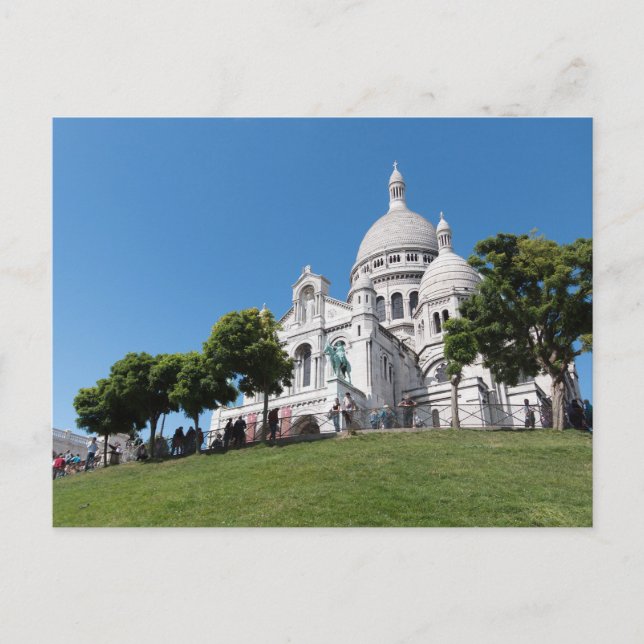 Cartão Postal Basílica Sacré-Coeur, Montmartre, Paris (Frente)