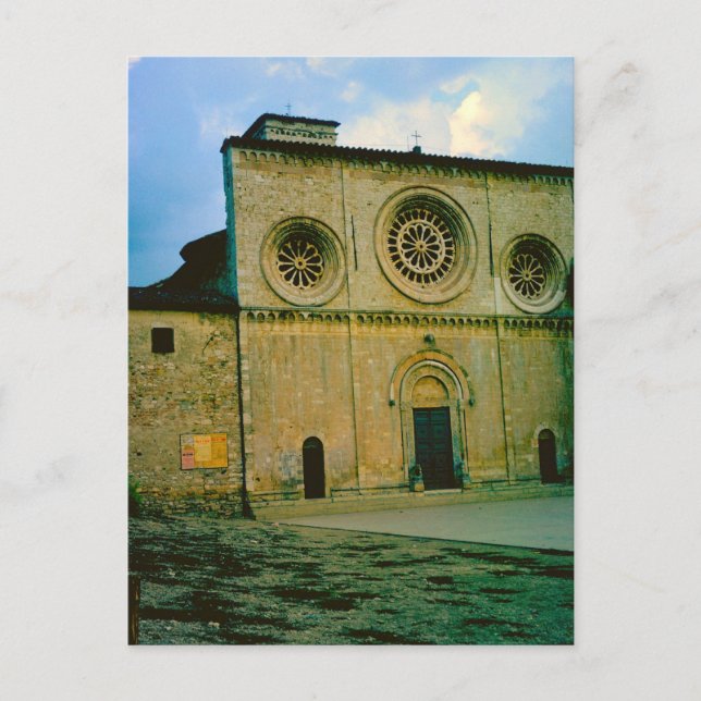Cartão Postal Basilica Superior, Assisi (Frente)