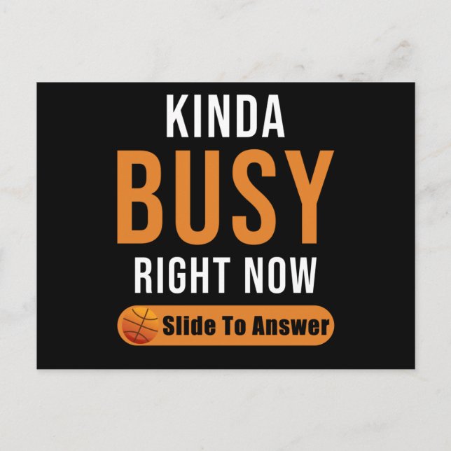 Cartão Postal Basketball Gift Funny Saying (Frente)