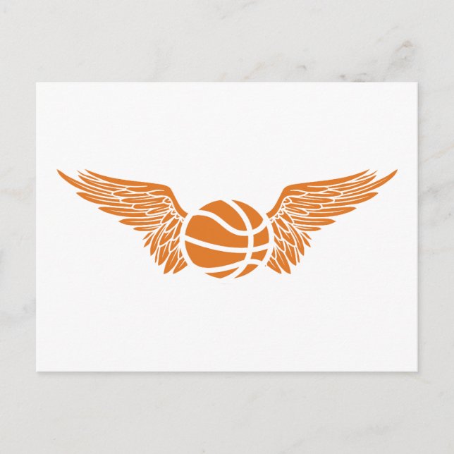Cartão Postal basquete alado (Frente)