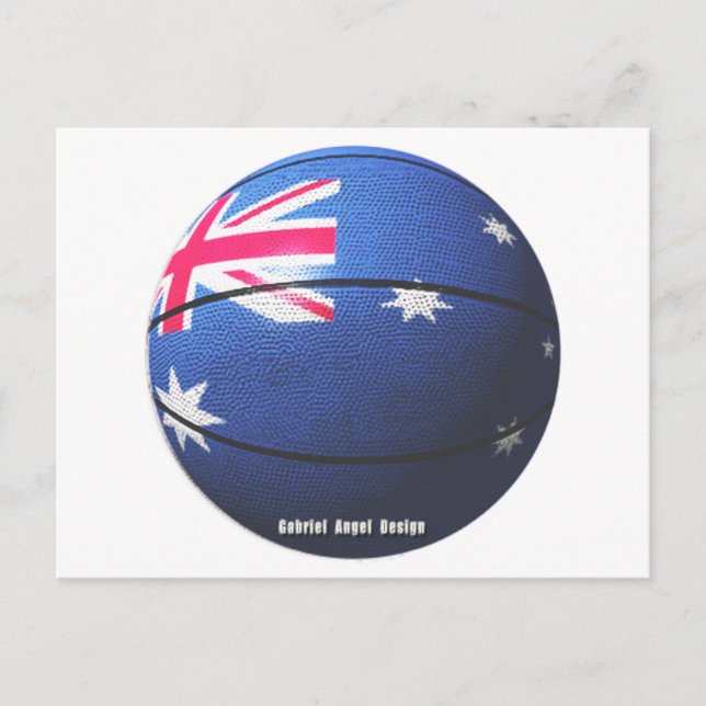 Cartão Postal Basquete da Austrália (Frente)