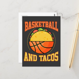 Cartão Postal Basquete E Tacos